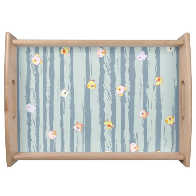 Serving Tray – Whimsy Faces (Front)
