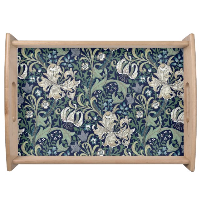 SERVING TRAY : WILLIAM MORRIS : HONEYSUCKLE (Front)