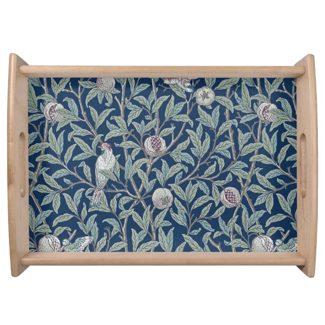 SERVING TRAY : WILLIAM MORRIS : POMEGRANATES (Front)