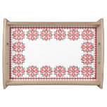 Serving tray with a bright and colorful pattern