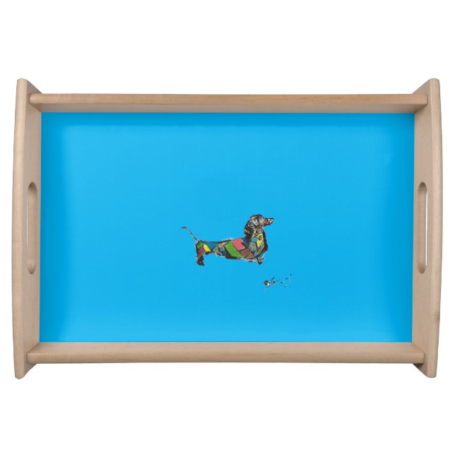 Serving Tray with Dachshund (Front)
