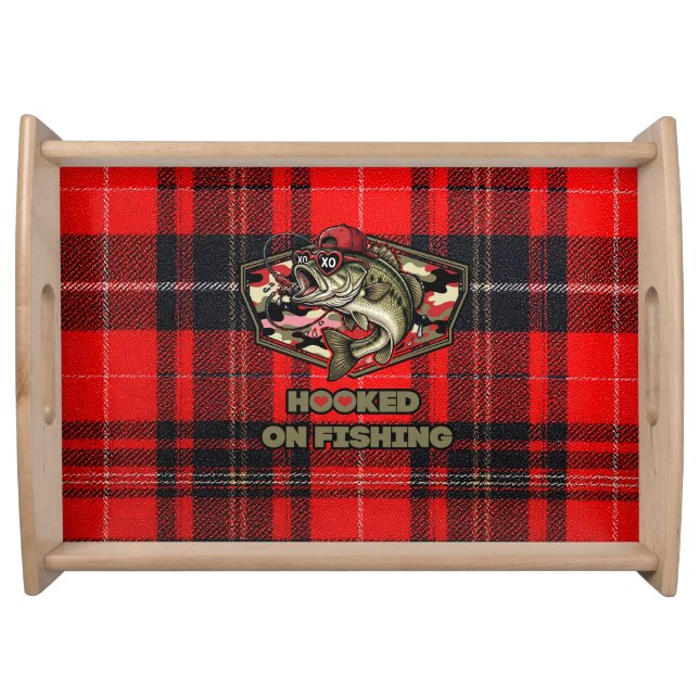 Serving tray with fun and bold illustration  (Front)