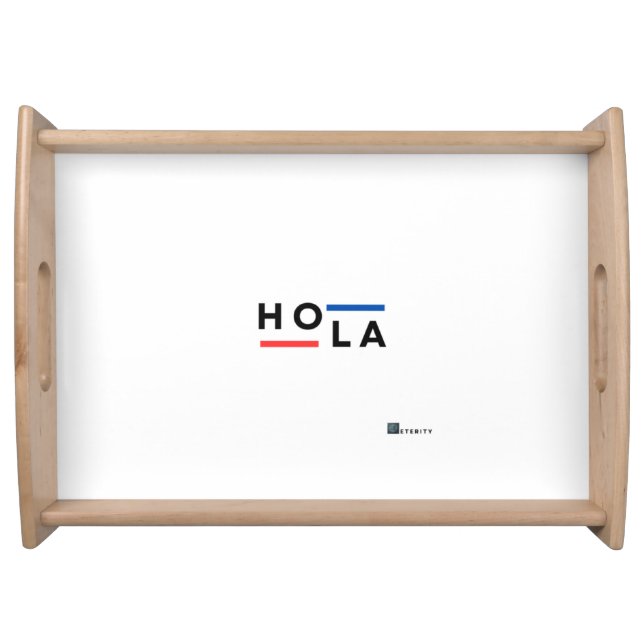 Serving Tray with HOLA Eterity Design (Front)