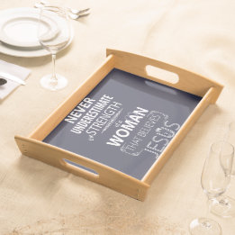 Serving Trays Christian Women Believes Jesus