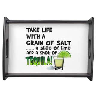 SERVING TRAYS - LIFE, LIME, SALT, TEQUILA!
