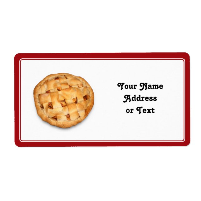 Serving up an Apple Pie Label (Front)