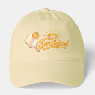Serving Up Sunshine Sun Yellow Graphic Pickleball Hat
