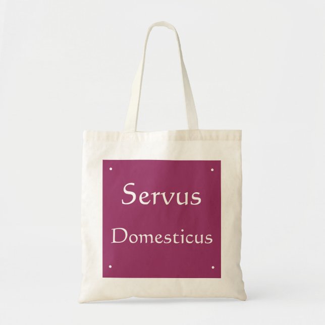 Servus Domesticus Tote Bag (Front)