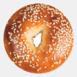 Sesame Bagel Classic Round Sticker