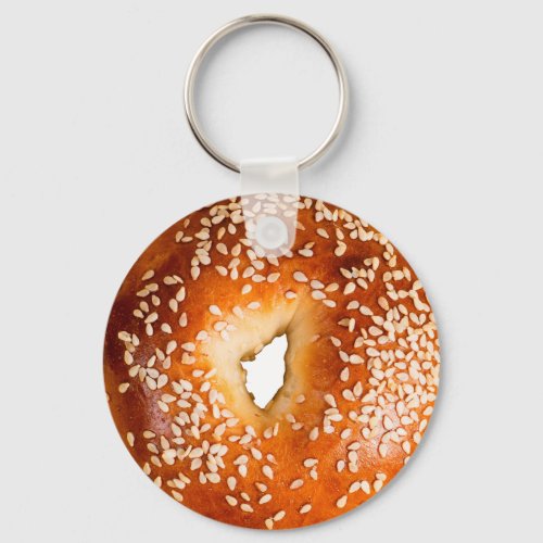 Sesame Bagel Keychain