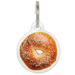 Sesame Bagel Personalize Pet Id Tag at Zazzle
