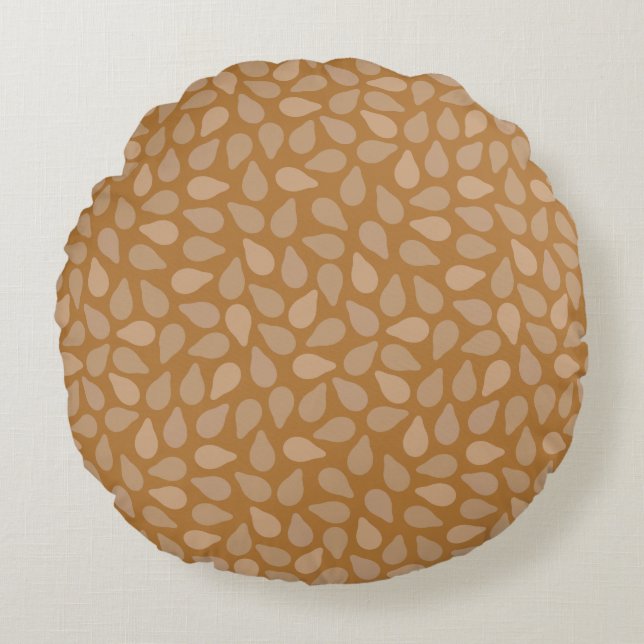 Sesame Ball Round Pillow (Front)