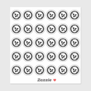 Sesame Free Wedding Place Card Mini Food Allergy Sticker