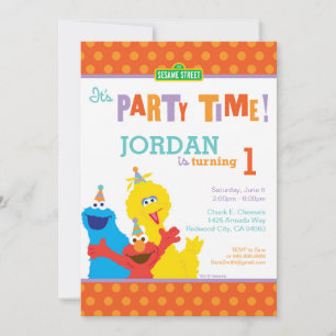 Sesame Pals Birthday Party Invitation