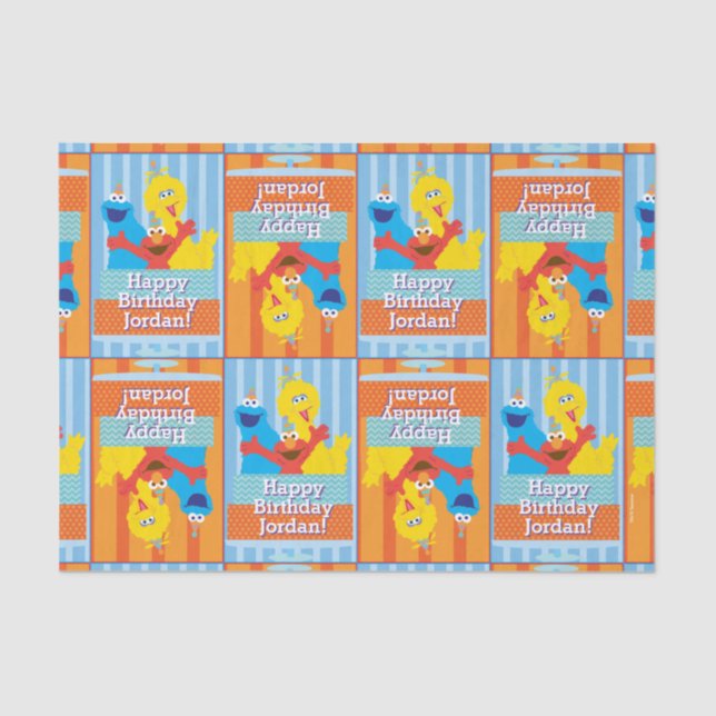 Sesame Pals Birthday Party Tissue Paper (Front)