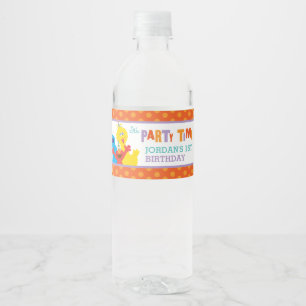 Sesame Pals Birthday Party Water Bottle Label