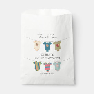 Sesame Pals Bodysuits Baby Shower Thank You Favor Bag