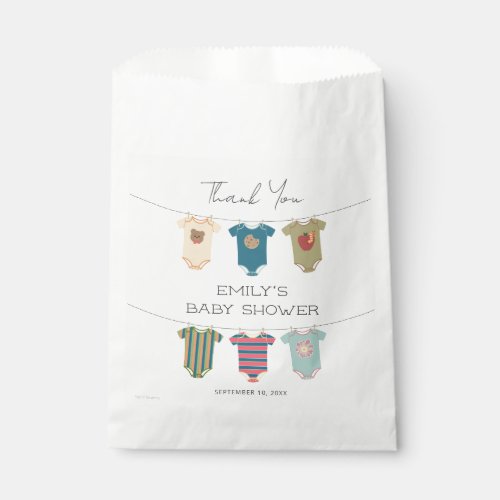 Sesame Pals Bodysuits Baby Shower Thank You Favor Bag