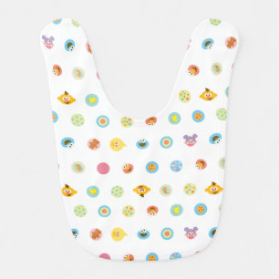 Sesame Pals Character Pattern Baby Bib