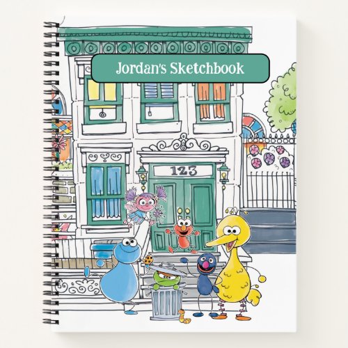 Sesame Pals Doodley Graphic Drawing Notebook