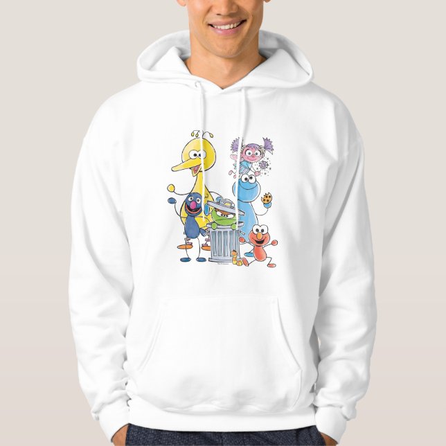 Sesame Pals Doodley Graphic Hoodie (Front)