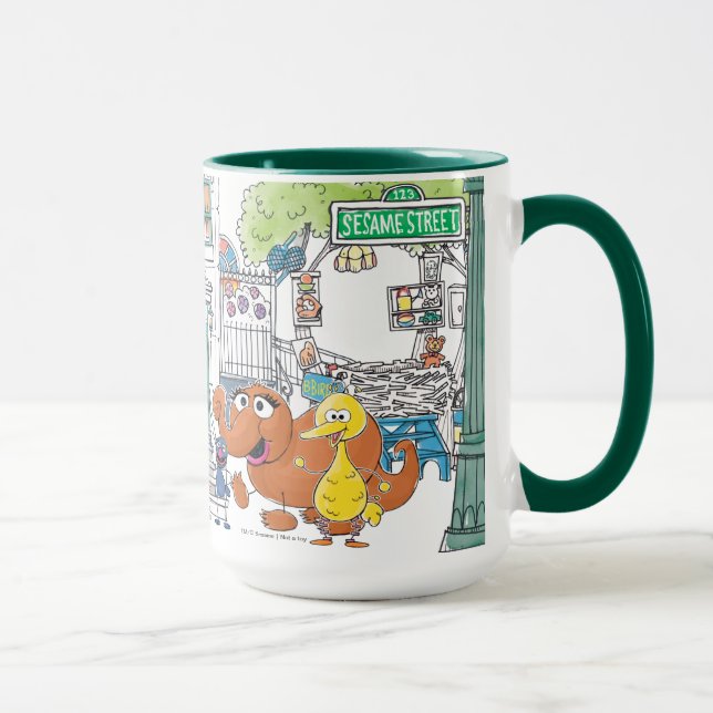 Sesame Pals Doodley Graphic Mug (Right)