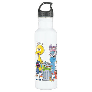 Sesame Pals Doodley Graphic Stainless Steel Water Bottle