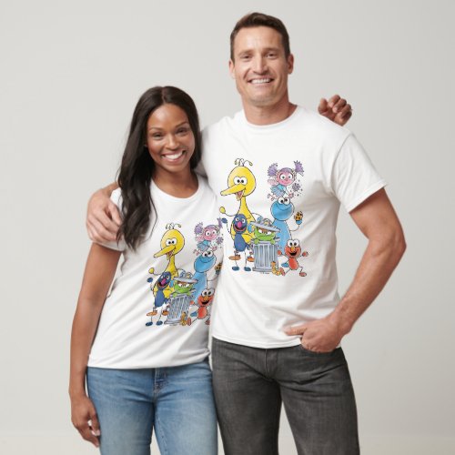 Sesame Pals Doodley Graphic T_Shirt