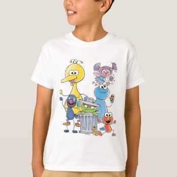 Sesame Pals Doodley Graphic T-shirt by SesameStreet at Zazzle