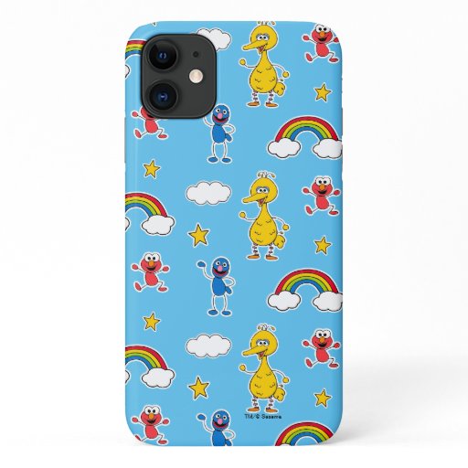 Sesame Pals Rainbow Doodley Pattern iPhone 11 Case