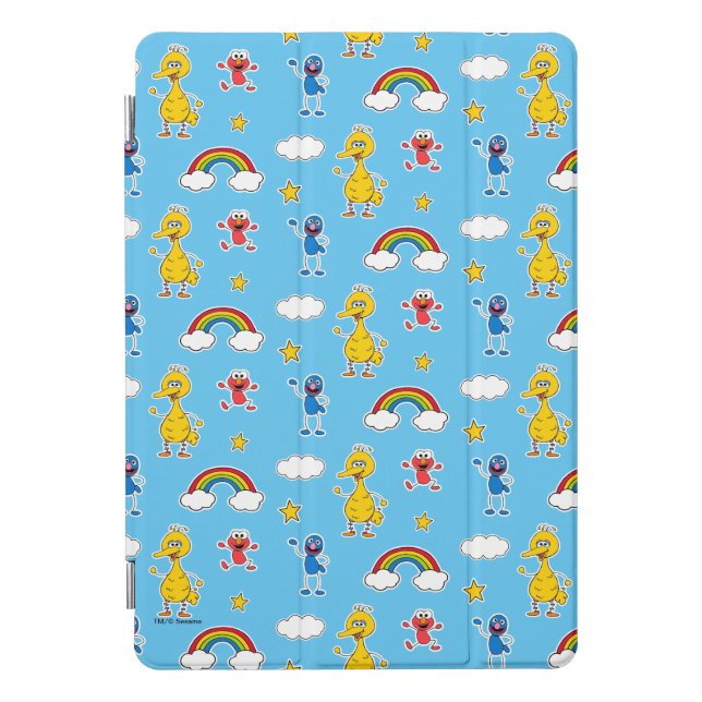 Sesame Pals Rainbow Doodley Pattern iPad Pro Cover (Front)