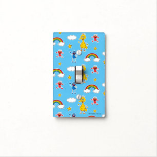 Sesame Pals Rainbow Doodley Pattern Light Switch Cover