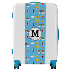 Sesame Pals Rainbow Doodley Pattern Luggage