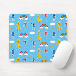 Sesame Pals Rainbow Doodley Pattern Mouse Pad