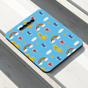 Sesame Pals Rainbow Doodley Pattern Seat Cushion
