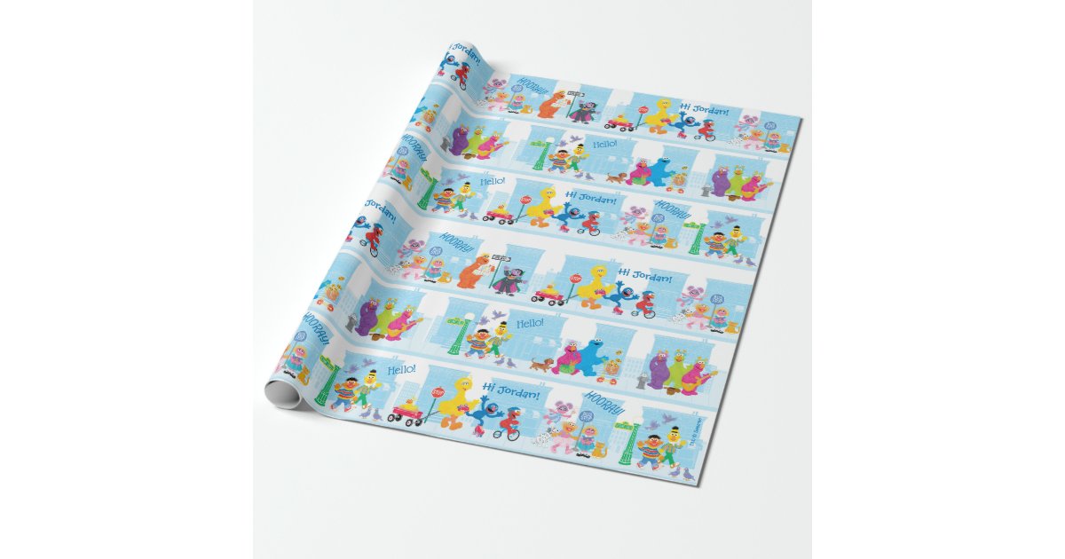 Sesame Street Wrapping Paper 1995 Roll 10 Feet NEW