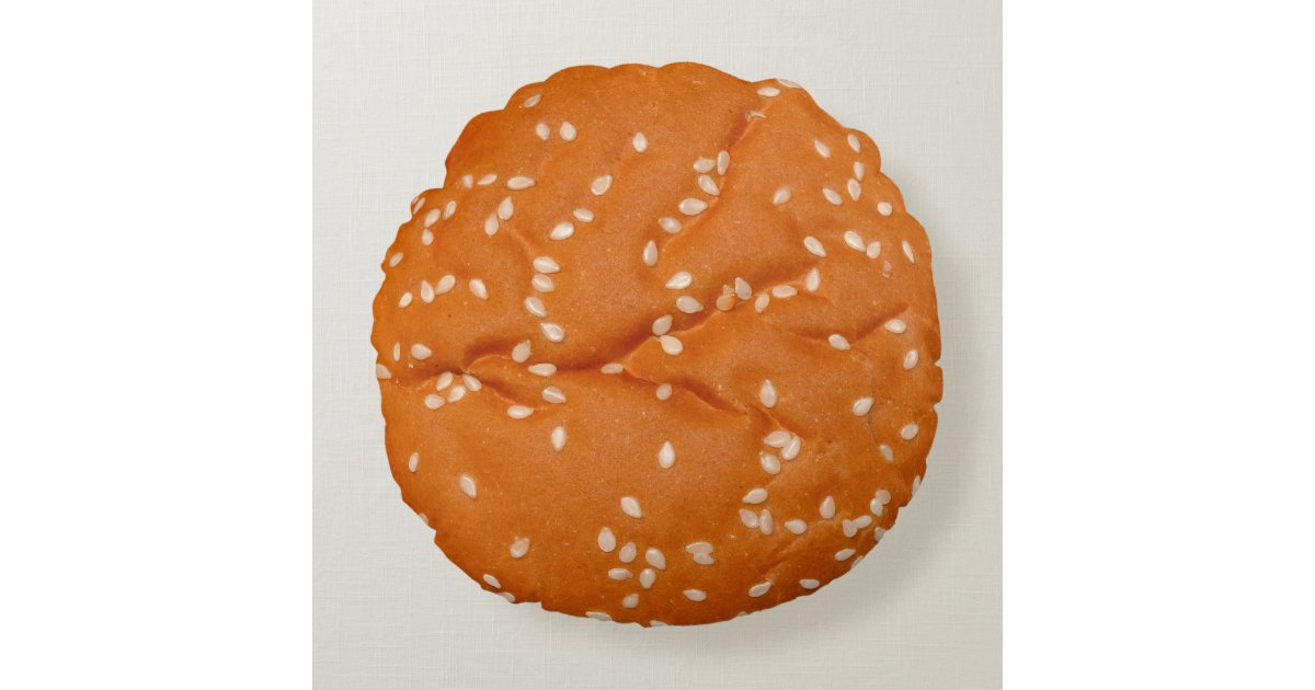 Sesame Seed Bun Pillow Zazzle