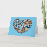 Sesame Sesame | Cookie Monster Doodle Heart