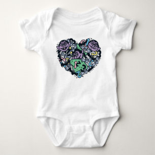 Sesame Sesame Count von Count Doodle Heart Baby Bodysuit
