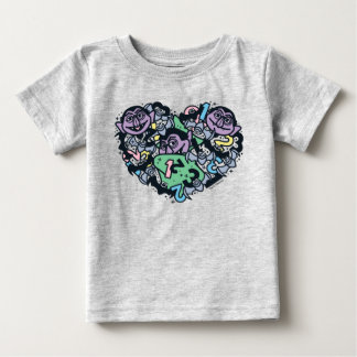 Sesame Sesame | Count von Count Doodle Heart Baby T-Shirt