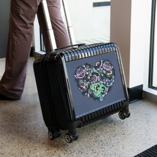 Sesame Sesame  Count von Count Doodle Heart Luggage