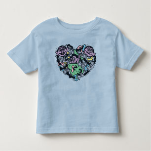 Sesame Sesame Count von Count Doodle Heart Toddler T-shirt