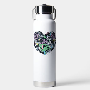 Sesame Sesame Count von Count Doodle Heart Water Bottle