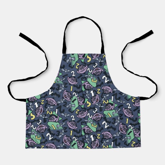 Sesame Sesame | Count von Count Doodle Pattern Apron (Front)