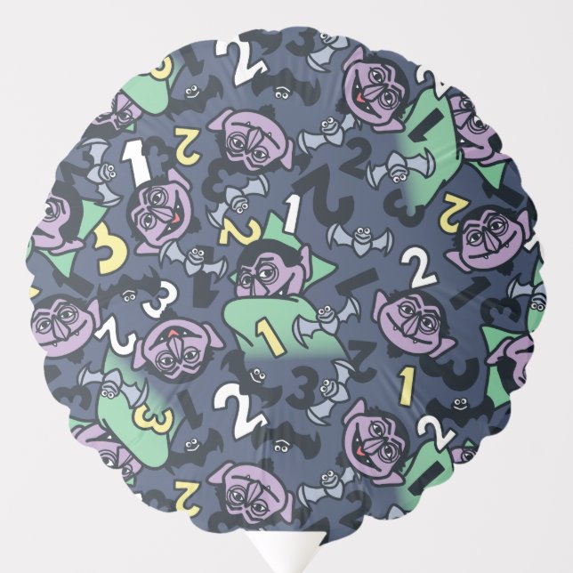 Sesame Sesame | Count von Count Doodle Pattern Balloon (Front)