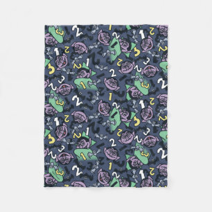 Sesame Sesame   Count von Count Doodle Pattern Fleece Blanket
