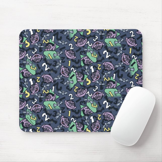 Sesame Sesame | Count von Count Doodle Pattern Mouse Pad (With Mouse)