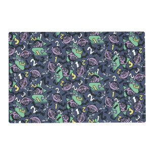 Sesame Sesame   Count von Count Doodle Pattern Placemat