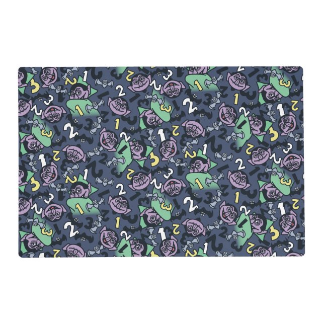Sesame Sesame | Count von Count Doodle Pattern Placemat (Front)