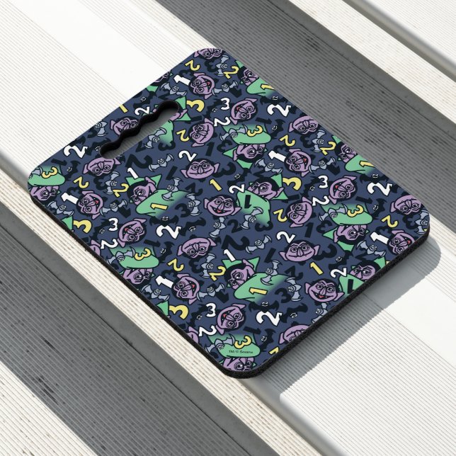 Sesame Sesame | Count von Count Doodle Pattern Seat Cushion (In Situ)